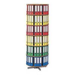 4250102411266 - reef Ordnerdrehsäule buche bis zu 144 Ordner Komplett drehbar H 2280 cm