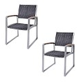 2 Harms Gartenstühle Garden Pleasure Treviso anthrazit 2 Harms Gartenstühle Garden Pleasure Treviso anthrazit