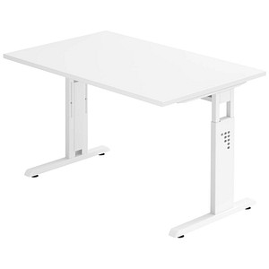 4032062142110 - HAMMERBACHER OS 12 höhenverstellbarer Schreibtisch weiß rechteckig C-Fuß-Gestell weiß 1200 x 800 cm 4032062142110 - HAMMERBACHER OS 12 höhenverstellbarer Schreibtisch weiß rechteckig C-Fuß-Gestell weiß 1200 x 800 cm