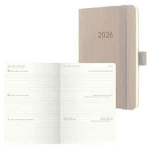 4004360772429 - Wochenkalender Conceptum ca A6 Softcover taupe 2026