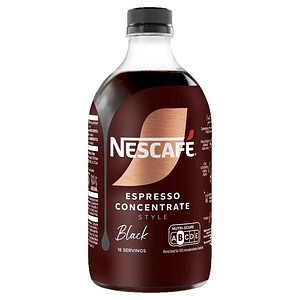 NESCAFÉ ESPRESSO CONCENTRATE STYLE Black Instantkaffee, Arabica- und Robustabohnen mild, 16 x 30,0 ml