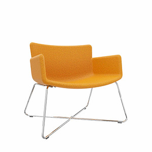 4260761571737 - Sessel LODUS orange chrom Stoff 4260761571737 - Sessel LODUS orange chrom Stoff