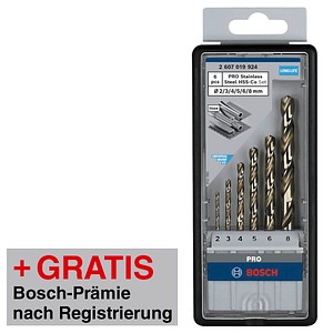 3165140517041 - AKTION BOSCH Robust Line HSS Cobalt-Legierung Metallbohrer-Set 6-teilig mit Prämie nach Registrierung 3165140517041 - AKTION BOSCH Robust Line HSS Cobalt-Legierung Metallbohrer-Set 6-teilig mit Prämie nach Registrierung