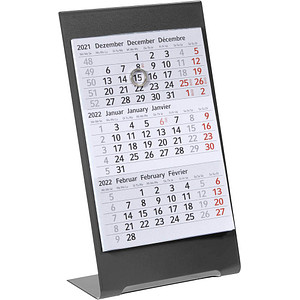 2022 & 2023 - mit Drehmechanik Truento 3-Monats-Tischkalender für 2 Jahre weiß/weiß/schwarz 2022 & 2023 - mit Drehmechanik Truento 3-Monats-Tischkalender für 2 Jahre weiß/weiß/schwarz