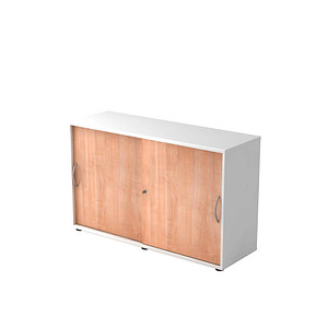 4032062146460 - Schiebetürenschrank 1752S V1752S W N BM nussbaum weiß 1 Fachboden 1200 x 400 x 748 cm