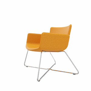 4260761571737 - Sessel LODUS orange chrom Stoff 4260761571737 - Sessel LODUS orange chrom Stoff