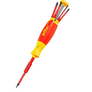 4010995412357 - Schraubendreher Set LiftUp electric 6-tlg mit verstaubarem Bit Set (41235) i Schraubenzieher Satz mit Bit Magazin aus slimBits für Elektriker