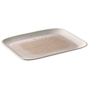 4004133855014 - Tablett Servierplatte BLUSH 325 x 265 cm Höhe 25 cm weiß (weiß beige) B2650cm H250cm L3250cm Melamin Tabletts