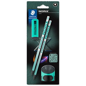 4007817169209 - STAEDTLER Norix® Bleistifte HB silberfranch green mit Radierer 1 Set 4007817169209 - STAEDTLER Norix® Bleistifte HB silberfranch green mit Radierer 1 Set