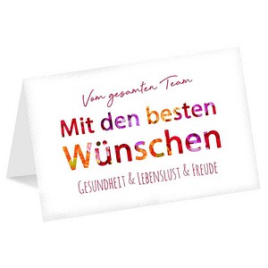 0829160982304 - LUMA Geburtstagskarte Vom gesamten Team LU2471 DIN B6 1 St