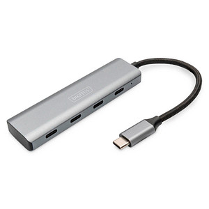 4016032485773 - DA-70246 4 Port USB 31 Gen 1-Hub mit Aluminiumgehäuse Dunkelgrau 4016032485773 - DA-70246 4 Port USB 31 Gen 1-Hub mit Aluminiumgehäuse Dunkelgrau