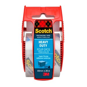 0051141239286 - Heavy Duty Verpackungsklebeband Transparent Sehr Stark mit Abroller 50 mm (B) x 20 m (L) PP (Polypropylen) 76 Mikron