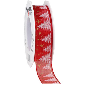 4009236121219 - Geschenkband Monterey seidenmatt rot 250 mm x 200 m