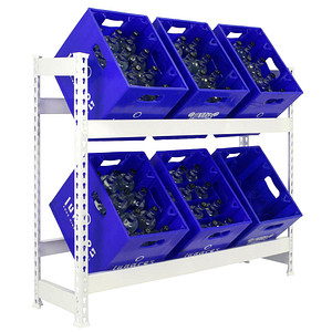8435104962510 - Getränkekistenregal SIMONBOTTLE 2 8435104962510 weiß 1000 x 300 x 1000 cm 8435104962510 Simonrack 8435104962510 - Getränkekistenregal SIMONBOTTLE 2 8435104962510 weiß 1000 x 300 x 1000 cm 8435104962510 Simonrack