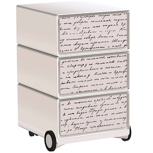 PAPERFLOW easyBox Business Rollcontainer weiß, bunt 62109 4 Auszüge 39,0 x 43,6 x 64,2 cm