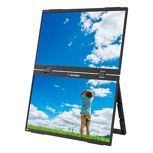 verbatim FHDDual Essentials Monitor 39,6 cm (15,6 Zoll) schwarz