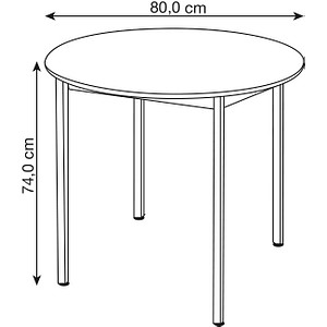 3700245510384 - Schreibtisch 80ROGBL 65-130cm (H) 80x80cm (BxT) rund grau blau 3700245510384 SODEMATUB 3700245510384 - Schreibtisch 80ROGBL 65-130cm (H) 80x80cm (BxT) rund grau blau 3700245510384 SODEMATUB