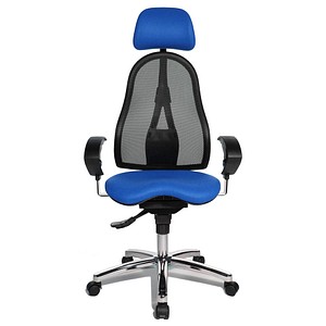4014296243641 - Bürostuhl Sitness 45 ST99U L56X royalblau schwarz chrom Stoff 4014296243641 - Bürostuhl Sitness 45 ST99U L56X royalblau schwarz chrom Stoff