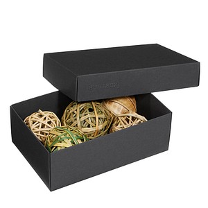 3 BUNTBOX M Geschenkboxen 1,1 l schwarz 17,0 x 11,0 x 6,0 cm