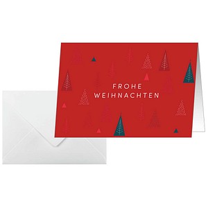 4004360769696 - Weihnachtskarte A6 250g 25+25 Stück Ruby Pines