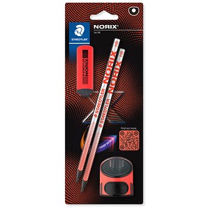 4007817169193 - STAEDTLER Norix® Bleistifte HB silberkoralle mit Radierer 1 Set