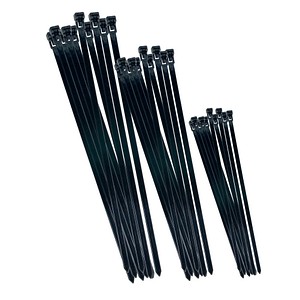 75 Kabelbinder-Set schwarz