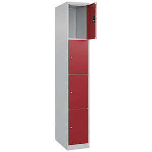 4067521349274 - Schließfachschrank Classic Plus lichtgrau rubinrot 080000-104-S10001 4 Schließfächer 300 x 500 x 1850 cm 4067521349274 C+P- 4067521349274 - Schließfachschrank Classic Plus lichtgrau rubinrot 080000-104-S10001 4 Schließfächer 300 x 500 x 1850 cm 4067521349274 C+P-