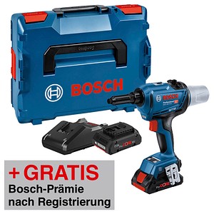 4059952606750 - AKTION BOSCH Professional GRG 18V-16 C Akku-Nietpistole-Set 180 V mit 2 Akkus mit Prämie nach Registrierung 4059952606750 - AKTION BOSCH Professional GRG 18V-16 C Akku-Nietpistole-Set 180 V mit 2 Akkus mit Prämie nach Registrierung