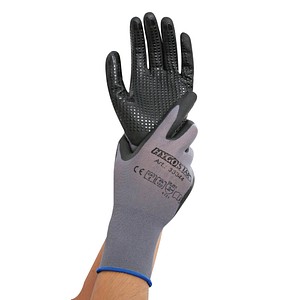 4015544333459 - unisex Arbeitshandschuhe Ergo Flex Dotty grau Größe 8 12 Paar
