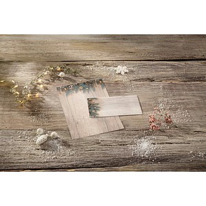 4004360769917 - SIGEL Weihnachtsbriefpapier Golden Greens Motiv DIN A4 90 g qm 25 Blatt