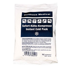 4005058380513 - Holthaus Medical Sofort-Kälte-Kompresse Einmalgebrauch klein Sofortige Anwendung ohne Vorkühlung möglich 1 Stück Maße (L x B) 10 x 13 cm 4005058380513 - Holthaus Medical Sofort-Kälte-Kompresse Einmalgebrauch klein Sofortige Anwendung ohne Vorkühlung möglich 1 Stück Maße (L x B) 10 x 13 cm