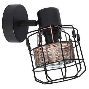 3361410150318 - meet by paperflow Milton Wandleuchte Schwarz Kupfer Metall 105 × 170 × 150 mm E14