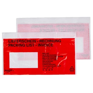4250073806078 - 2 + 1 GRATIS Lieferscheintaschen Kunststoff DIN lang 2x 250 St + GRATIS 1x 250 St
