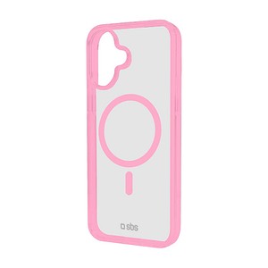 8018417482335 - Mag Frame Handy-Cover für Apple iPhone 16 transparent rosa 8018417482335 Sbs