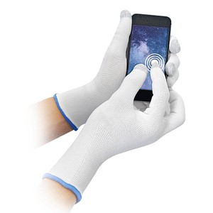 4015544334265 - Feinstrickhandschuhe Ultra Flex Touch Nylon weiß Gr 7S 12 Paar 4015544334265 12 Stück