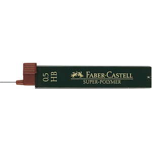 4005401000341 - FABER-CASTELL SUPER-POLYMER Feinminen-Bleistiftminen schwarz HB 05 mm 12 St