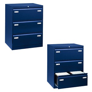 5020073760033 - BISLEY LIGHT Hängeregistraturschrank oxfordblau 3 Schubladen 800 x 622 x 1016 cm 5020073760033 - BISLEY LIGHT Hängeregistraturschrank oxfordblau 3 Schubladen 800 x 622 x 1016 cm