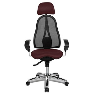 4014296263571 - Bürostuhl Sitness 45 ST99U L57X bordeaux schwarz chrom Stoff 4014296263571 - Bürostuhl Sitness 45 ST99U L57X bordeaux schwarz chrom Stoff