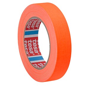 6 x Tesa Gewebeband 4671 25mm x 25m fluoreszierend-orange