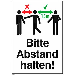 SafetyMarking® Hinweisschild - Bitte Abstand halten! SafetyMarking® Hinweisschild - Bitte Abstand halten!