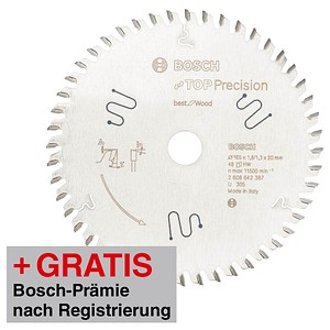3165140636889 - AKTION BOSCH Best for Multi Material Kreissägeblatt 1650 mm 56 Zähne mit Prämie nach Registrierung 3165140636889 - AKTION BOSCH Best for Multi Material Kreissägeblatt 1650 mm 56 Zähne mit Prämie nach Registrierung
