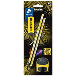 4007817169186 - STAEDTLER 181SBK - Bleistift Härtegrad HB Radierer Dosenspitzer schwarz gelb