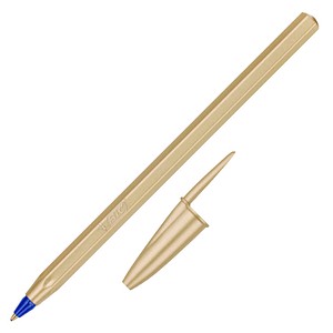 BIC Kugelschreiber Cristal Glace gold, Schreibfarbe: blau, 20 St.