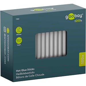 GOOBAY 77852 - Klebesticks Transparent Ø 7 mm, 100 Stück, 7 mm x 100 mm