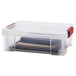 PAPERFLOW CLIP`N STORE Aufbewahrungsbox 9,0 l transparent 38,0 x 29,0 x 13,1 cm, 1 St.