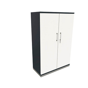 4260649682036 - fm Aktenschrank Oldenburg 4260649682036 lavagrau weiß 3 Fachböden 1000 x 442 x 1517 cm