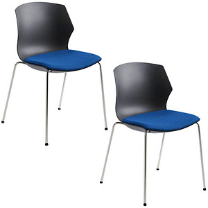 Mayer Schalenstühle myPRIMO 2511 01 01 26 396 blau Stoff, 2 St.