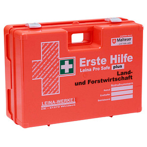 4011166211243 - Erste-Hilfe-Kasten Pro Safe plus Land- & Forstwirtschaft DIN 13169 + branchenbezogene Zusatzerweiterung orange 4011166211243 Lei 4011166211243 - Erste-Hilfe-Kasten Pro Safe plus Land- & Forstwirtschaft DIN 13169 + branchenbezogene Zusatzerweiterung orange 4011166211243 Lei