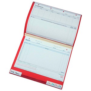 4052301043824 - Patienten-Dokumentations-Hängemappe Slim Kunststoff rot 1 x kaufmännische Heftung 1 St