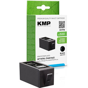 KMP H177  schwarz Druckerpatrone kompatibel zu HP 907XL (T6M19AE)